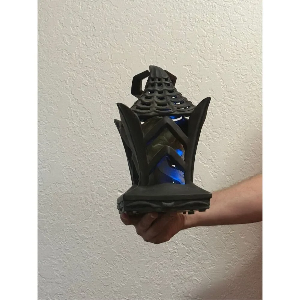 Gemmy Lantern Halloween Head Lights Halloween Animated Zombie Skeleton Vintage